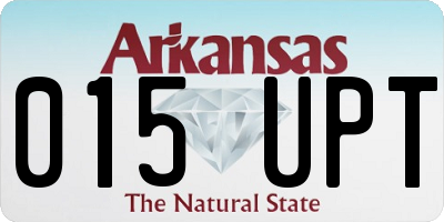 AR license plate 015UPT