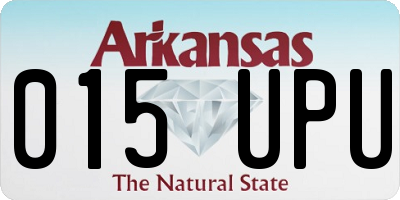 AR license plate 015UPU