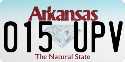 AR license plate 015UPV