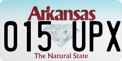 AR license plate 015UPX