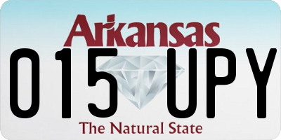 AR license plate 015UPY