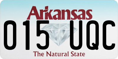 AR license plate 015UQC