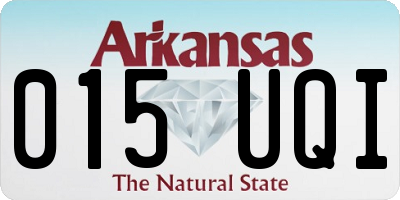 AR license plate 015UQI