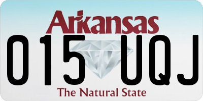 AR license plate 015UQJ