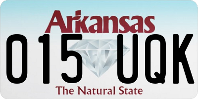AR license plate 015UQK