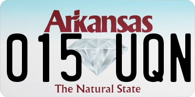 AR license plate 015UQN