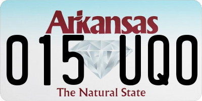 AR license plate 015UQO
