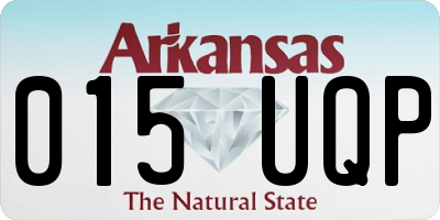 AR license plate 015UQP