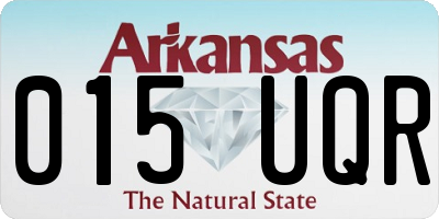 AR license plate 015UQR