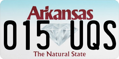 AR license plate 015UQS