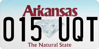 AR license plate 015UQT