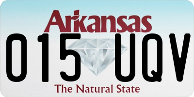 AR license plate 015UQV