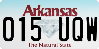 AR license plate 015UQW