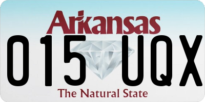 AR license plate 015UQX