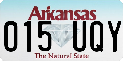 AR license plate 015UQY
