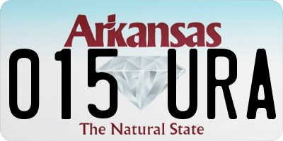 AR license plate 015URA