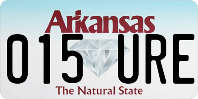 AR license plate 015URE