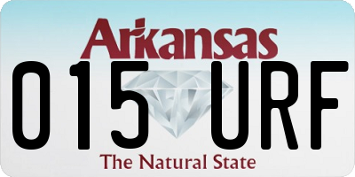 AR license plate 015URF