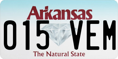 AR license plate 015VEM