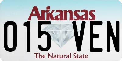 AR license plate 015VEN