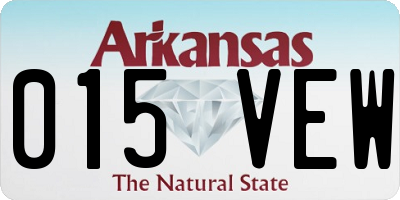 AR license plate 015VEW