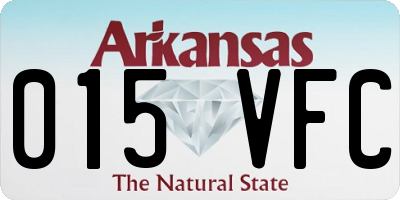 AR license plate 015VFC