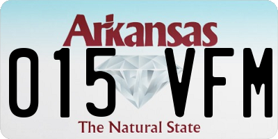 AR license plate 015VFM