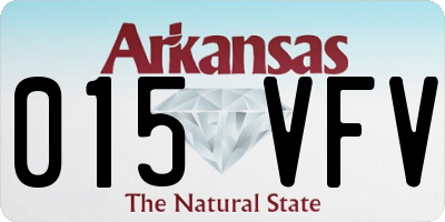 AR license plate 015VFV