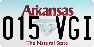 AR license plate 015VGI