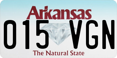 AR license plate 015VGN