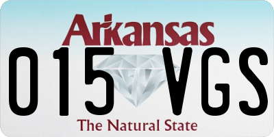 AR license plate 015VGS