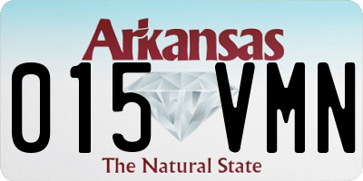 AR license plate 015VMN