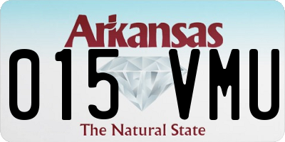 AR license plate 015VMU
