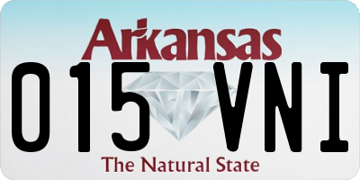 AR license plate 015VNI