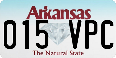 AR license plate 015VPC