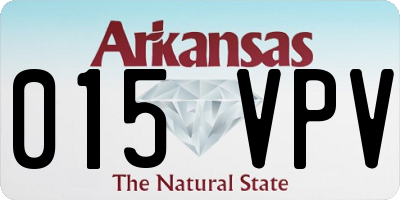AR license plate 015VPV