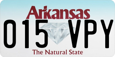 AR license plate 015VPY