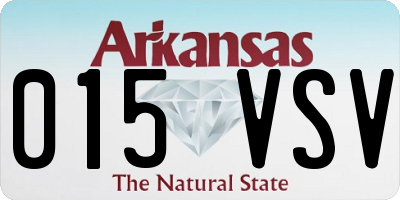 AR license plate 015VSV