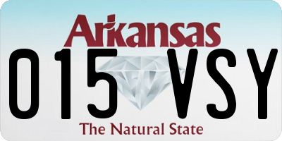 AR license plate 015VSY