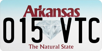 AR license plate 015VTC