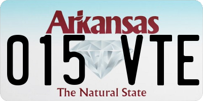 AR license plate 015VTE