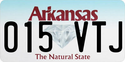 AR license plate 015VTJ