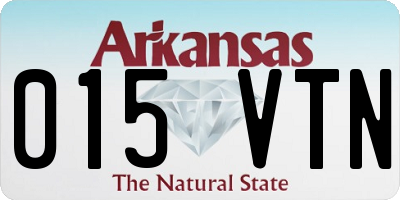 AR license plate 015VTN