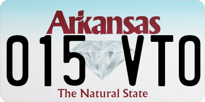 AR license plate 015VTO