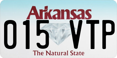 AR license plate 015VTP