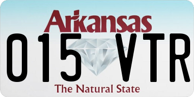AR license plate 015VTR