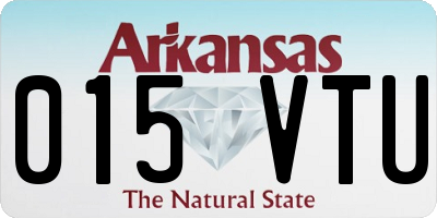 AR license plate 015VTU