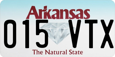 AR license plate 015VTX