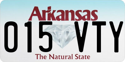 AR license plate 015VTY