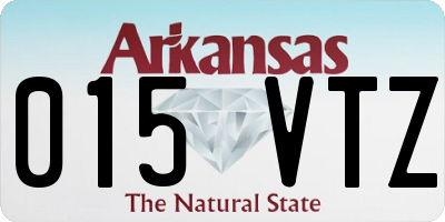 AR license plate 015VTZ